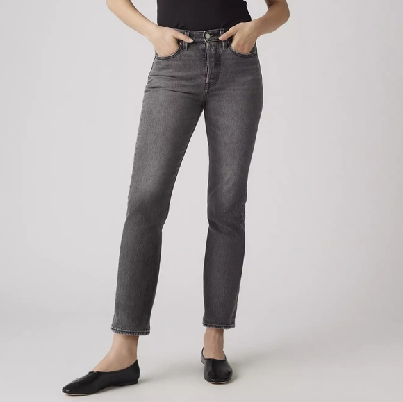 Levi's Denim - Levi's Wedgie Straight In Well Worn Black Size 31